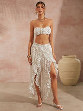 Bandeau Tube Top & Ruffle Pants Set